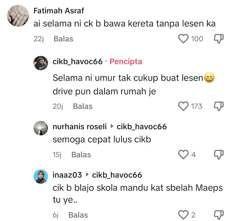 Tular Video Cik B Tengah Belajar Bawa Kereta, Ramai Yang Puji Sebab Dia ...